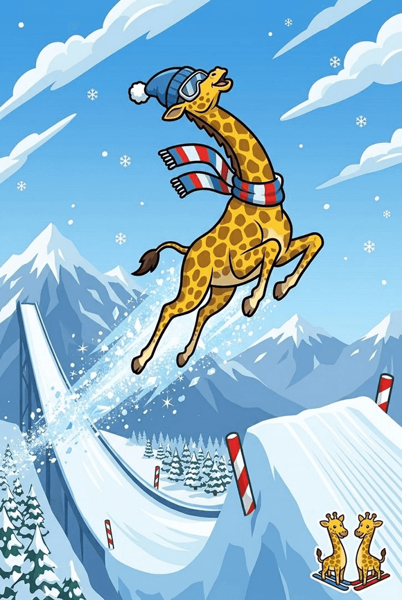 Giraffe Winter Sports Simulator