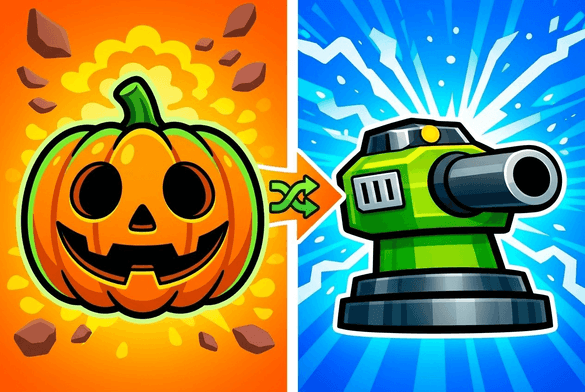 Pumpkin Defense: Merge Cannon