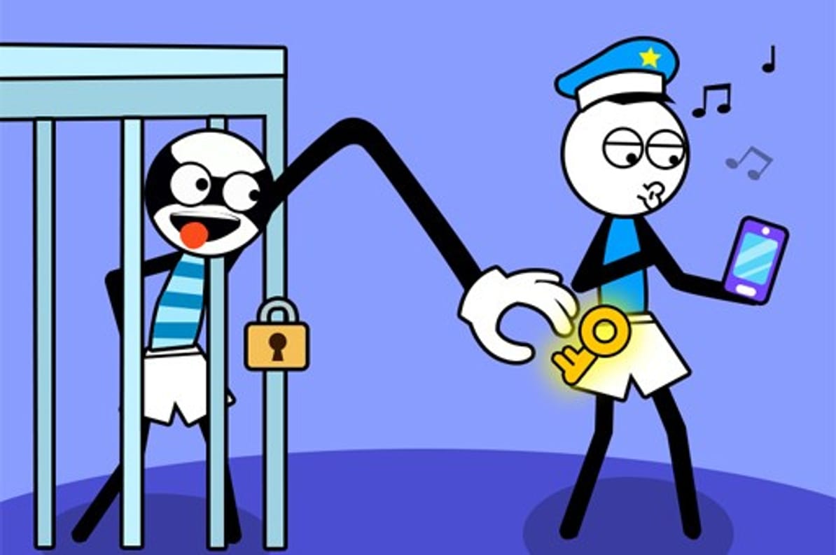 Stickman Troll: Thief Puzzle